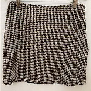 3 for $25 Woven Houndstooth Mini Skirt
